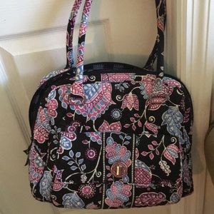 Vera Bradley turn-lock satchel bag